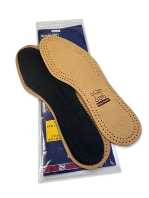 Leather on Charcoal Insoles