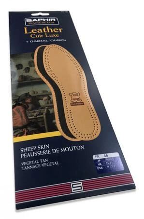 Luxury Leather on Charcoal Insoles SAPHIR