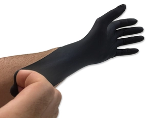 Black Nitrile Rubber Glove