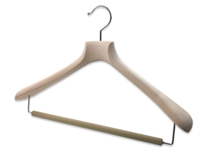 Suit Hanger Natural waxed wood